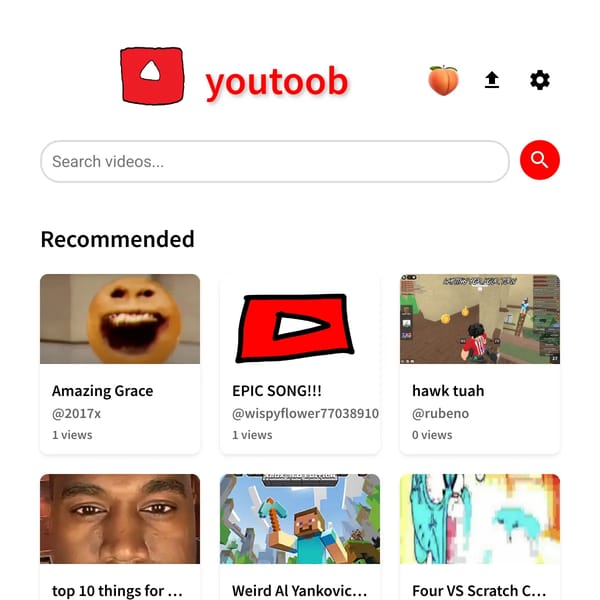Youtoob but more upload Choices