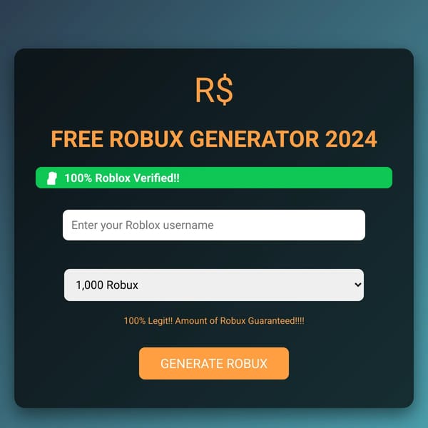 FREE ROBUX GENERATOR!!!!!111!!!1!11!!1 (LEGIT) (100% ROBLOX VERIFIED) (STILL WORKS IN 2025!!!111!!1)