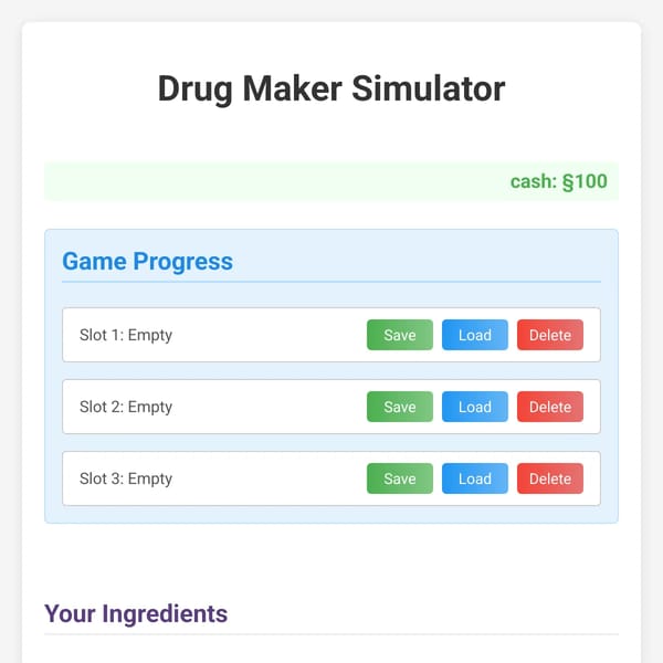 Drug Maker Simulator (mobile fix)