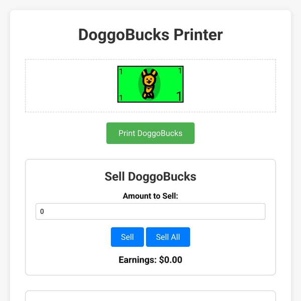 DoggoBucks Printer