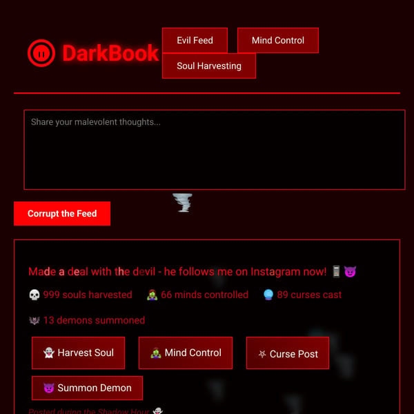 DarkBook - Embrace the Evil