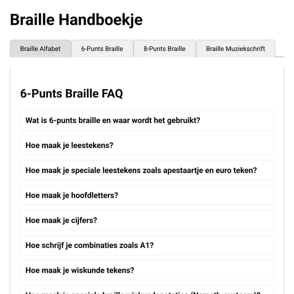 Braille handboekje