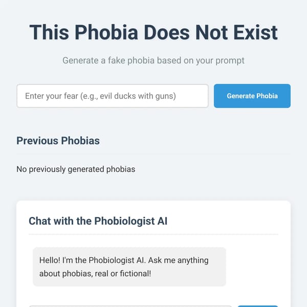 This Phobia Does Not Exist