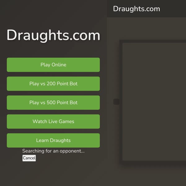 Draughts.com - Multiplayer Checkers Game