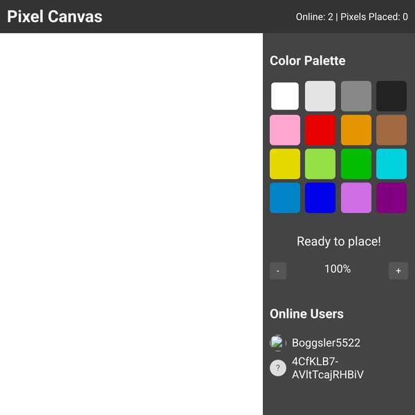 Pixel Art Canvas