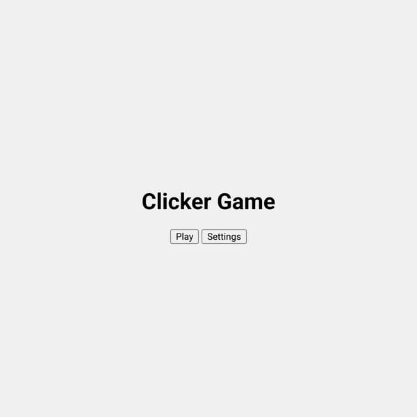 Simple Clicker Game