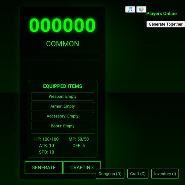 item rng (demo v2)