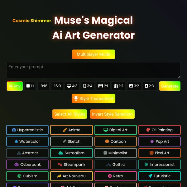 Muse's Magical AI Art Generator