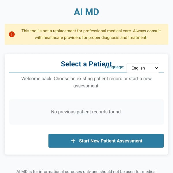 AI MD (language+save)