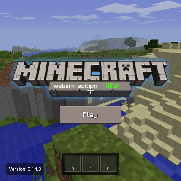 Minecraft: websim edition lite