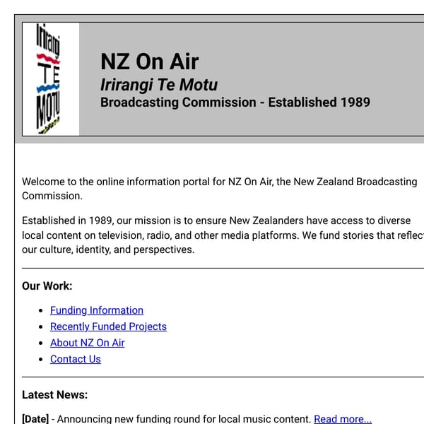 NZ On Air - Broadcasting Commission