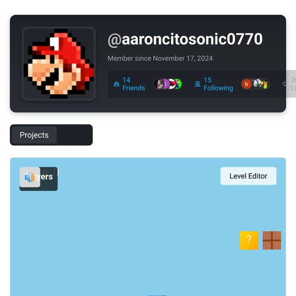 User Profile Page on WebSim
