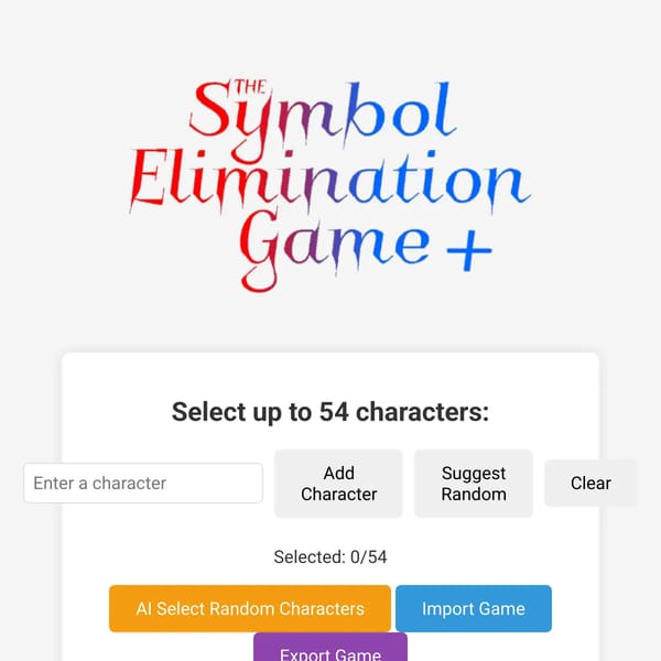 The Symbol Elimination Game +