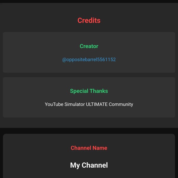 YouTube Studio Simulator 4 (RETURNED BY ME) 