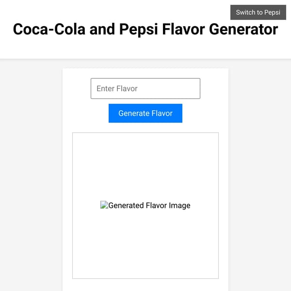 This Coca-Cola and Pepsi flavor doesn't exist [alpha]