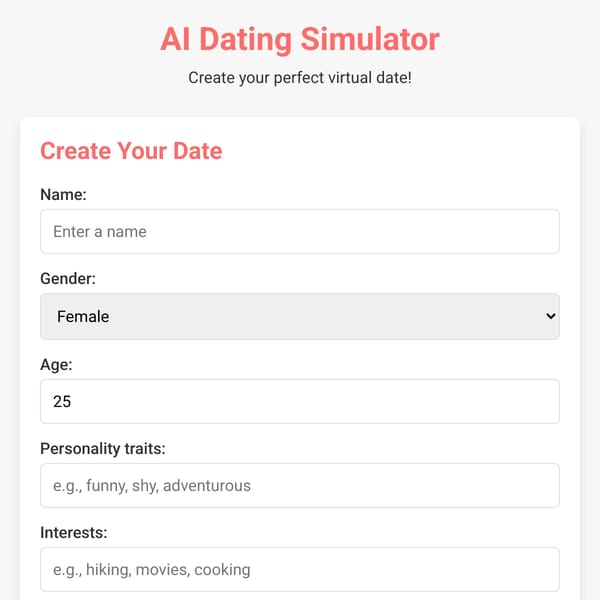 Ai Romance Simulator