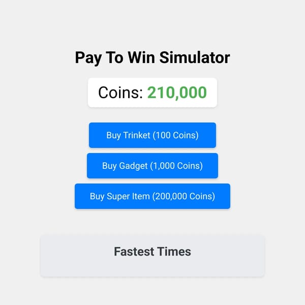 Pay To Win Simulator