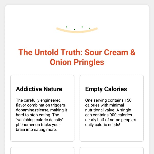 The Dark Side of Sour Cream & Onion Pringles