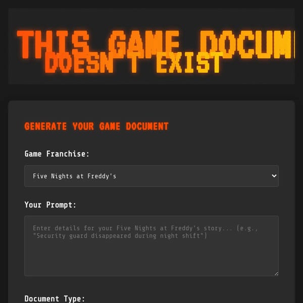 This Game Document Doesn't Exist (Original by gygy)