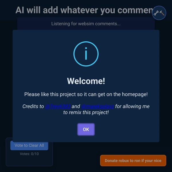 AI Comment Adder except its chaos