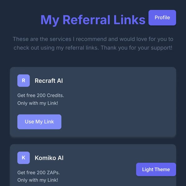 My Referral Links