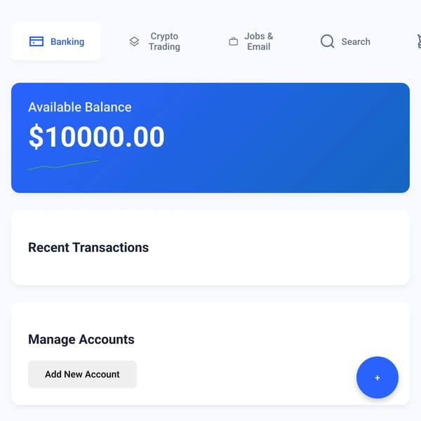 Banking & Crypto Simulator