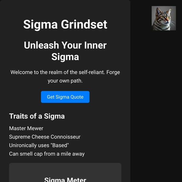 Sigma Grindset