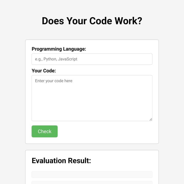 Does Your Code Work?