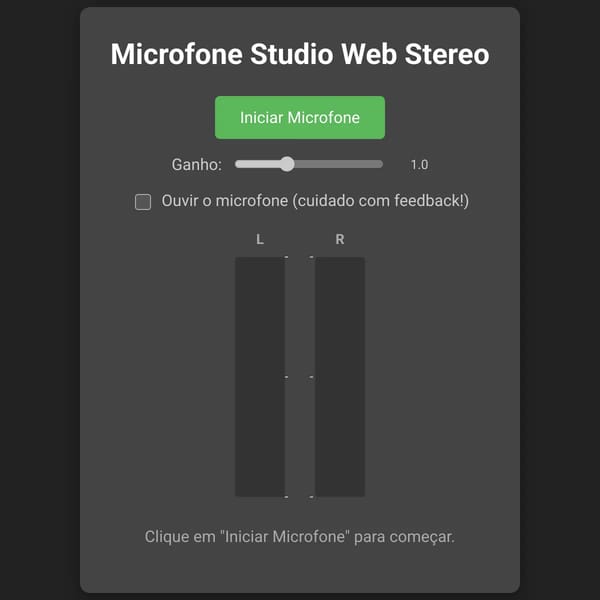 Microfone Studio Web