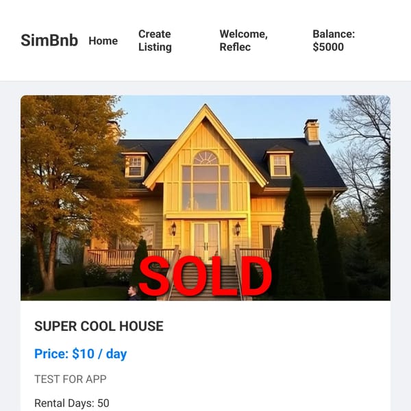 SimBnb - RENT A HOUSE