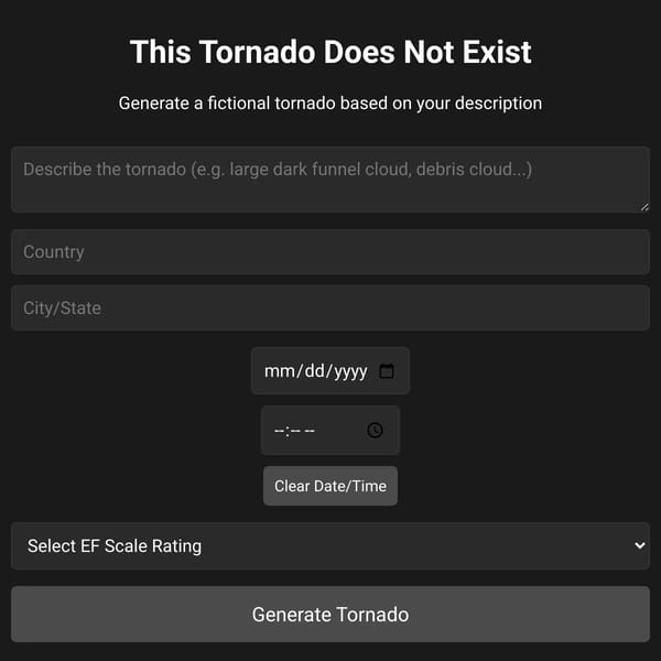 This Tornado Does Not Exist