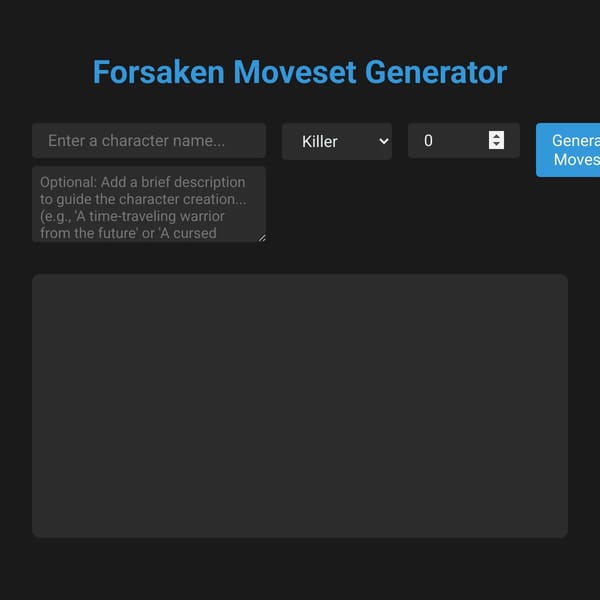 Forsaken Moveset Generator AGUY REMIX?!?!