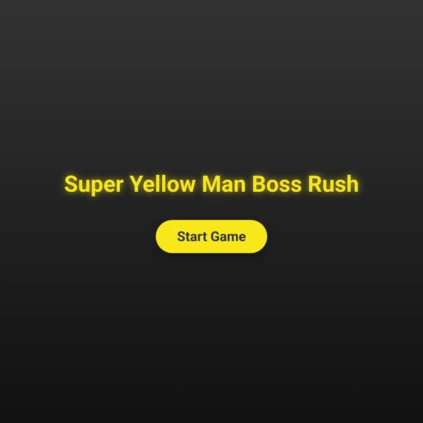 Super Yellow Man Boss Rush:Cubes fight back