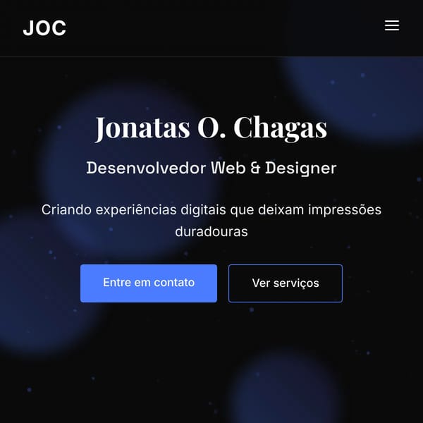 Jonatas O. Chagas - Web Developer & Designer
