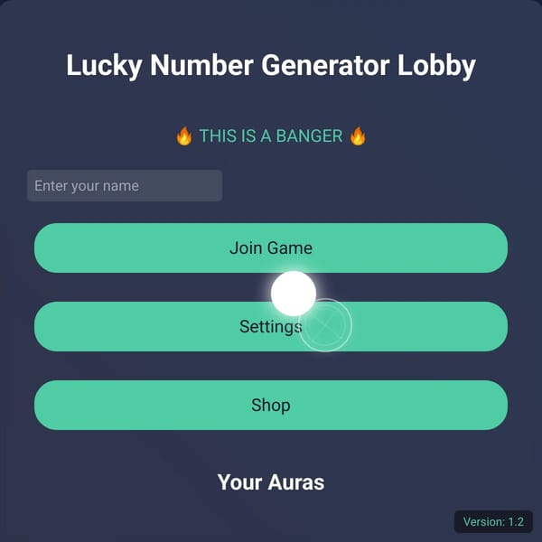 Lucky Number Generator!