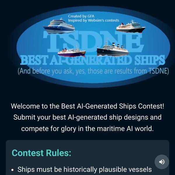 Best AI-Generated Ships Contest 2025
