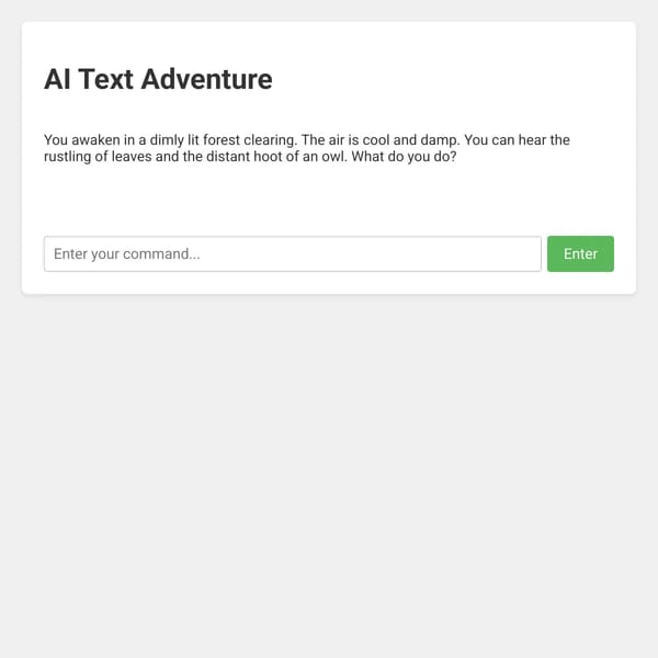 AI Text Adventure