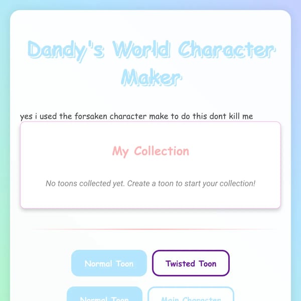 Dandy's World Character Maker