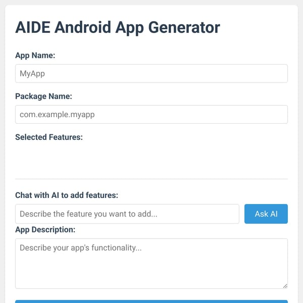 AIDE App Generator