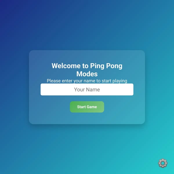 Ping Pong Game