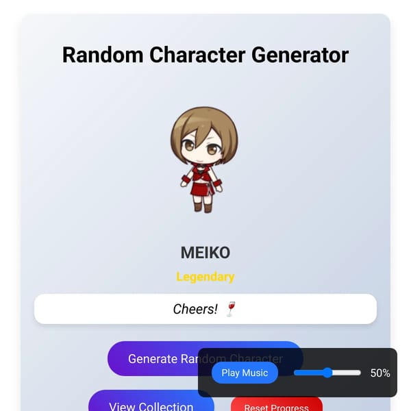 Random Character Generator