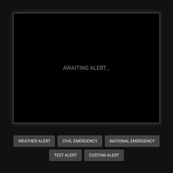 Emergency Alert System Simulator