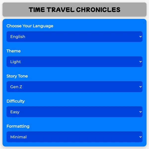 Time Travel Chronicles