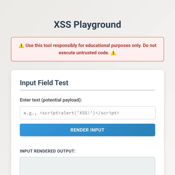 XSS Playground