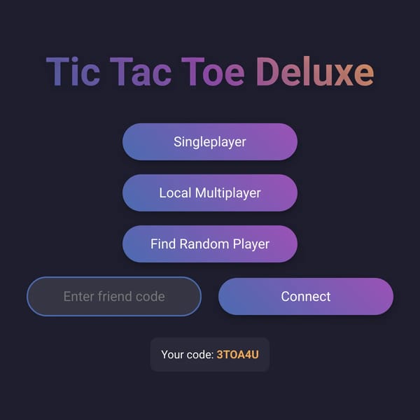 Tic Tac Toe Deluxe