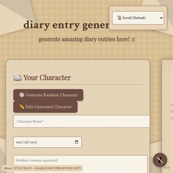 Diary Entry Generator (AI)