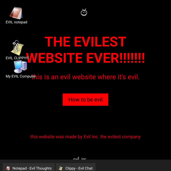 THE EVILEST WEBSITE EVER!!!!!!!