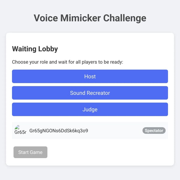 Voice Mimicker Challenge