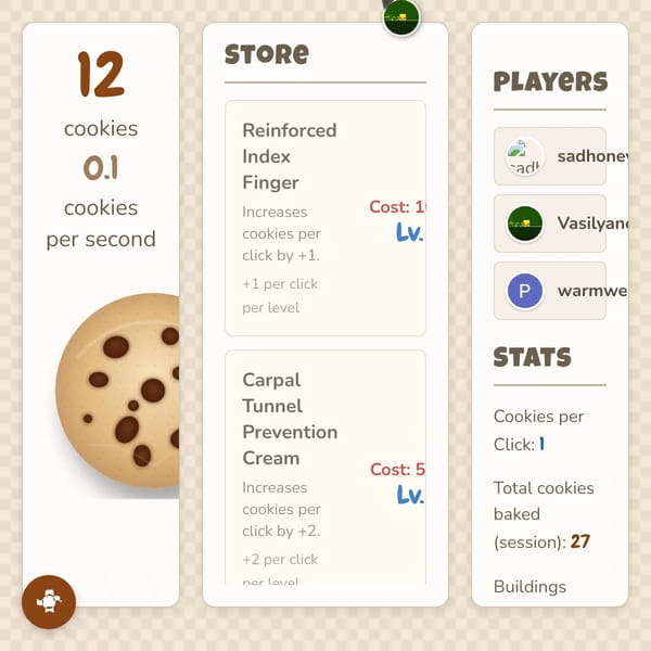 Multiplayer Cookie Clicker