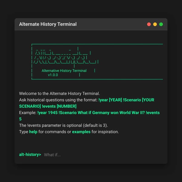 Alternate History Terminal